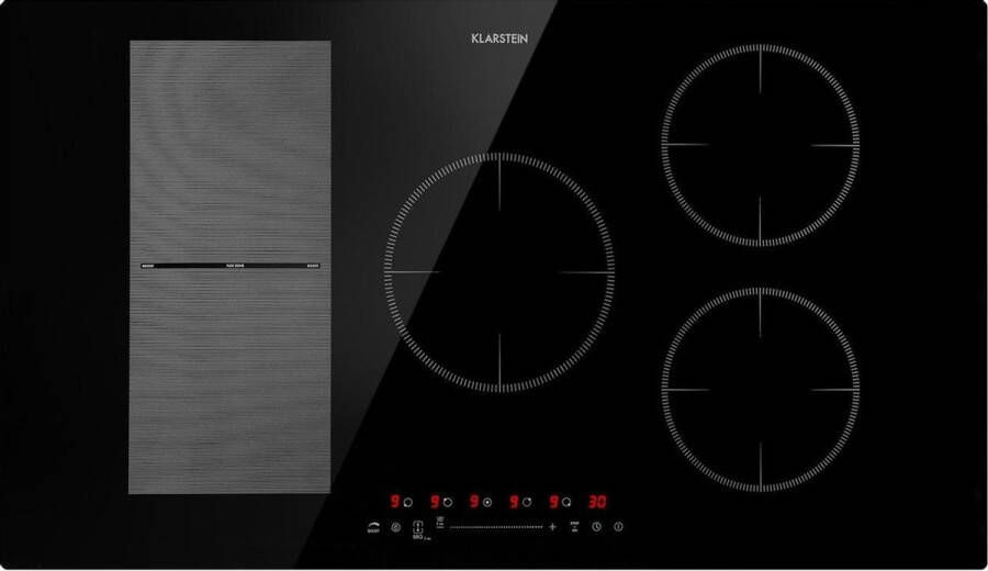 Klarstein Delicatessa 90 Hybrid inbouw inductiekookplaat 5 zones 7000W zwart - Foto 2