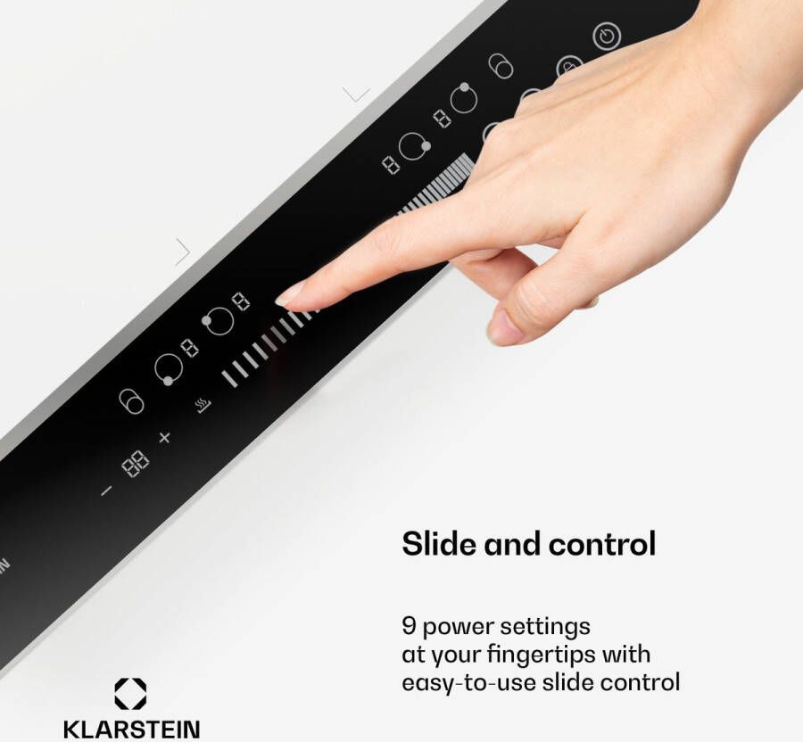 Klarstein DualTone Flex inductiekookplaat Flexzones wit