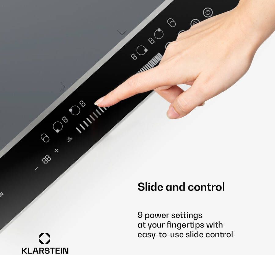 Klarstein DualTone Flex inductiekookplaat Flexzones zilver - Foto 2