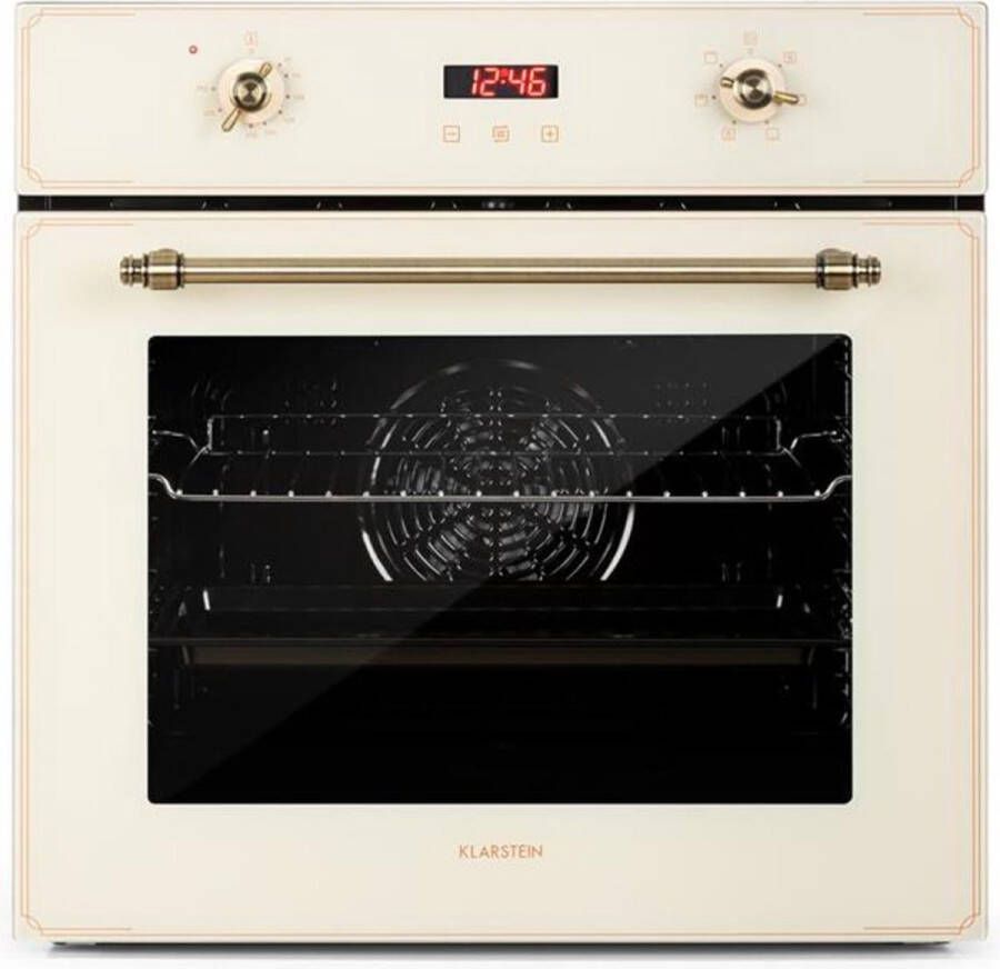 Klarstein Elizabeth inbouw oven retro-design 6 functies 50-250°C crème - Foto 1