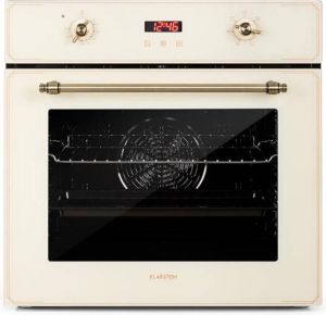 Klarstein Elizabeth inbouw oven retro-design 6 functies 50-250°C crème