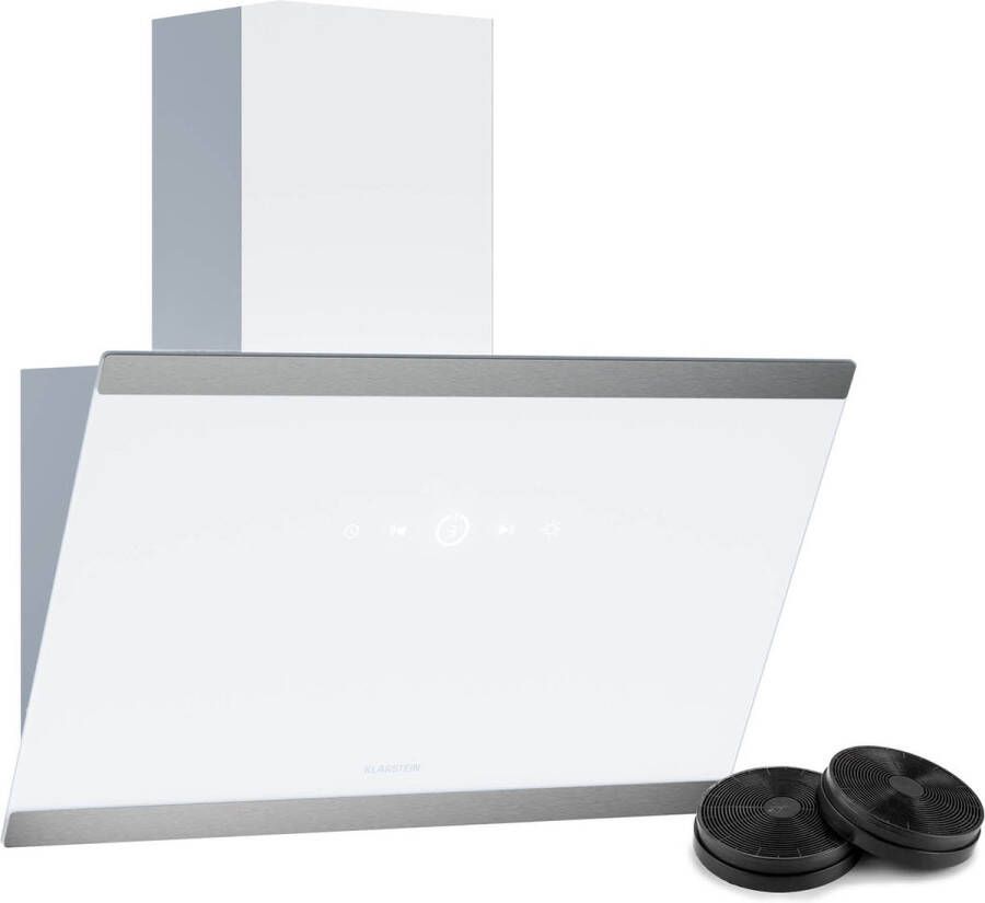 Klarstein FlashLine afzuigkap A++ 524 m³ h touch wit - Foto 1
