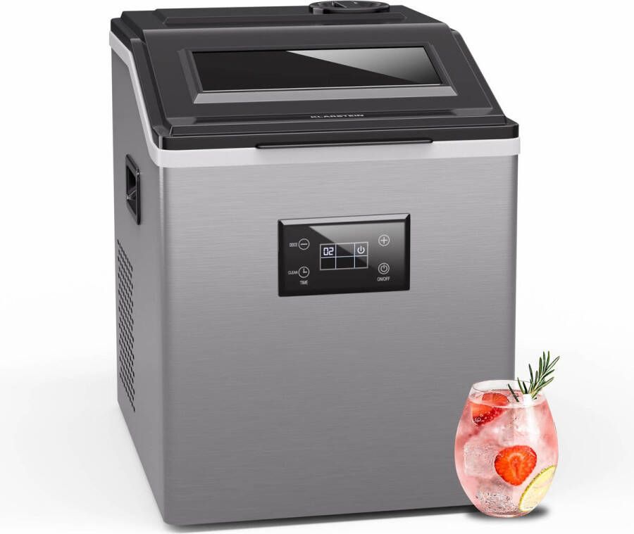Klarstein FrostMaster Ice Maker Ijsblokjesmachine 40 kg Roestvrij staal