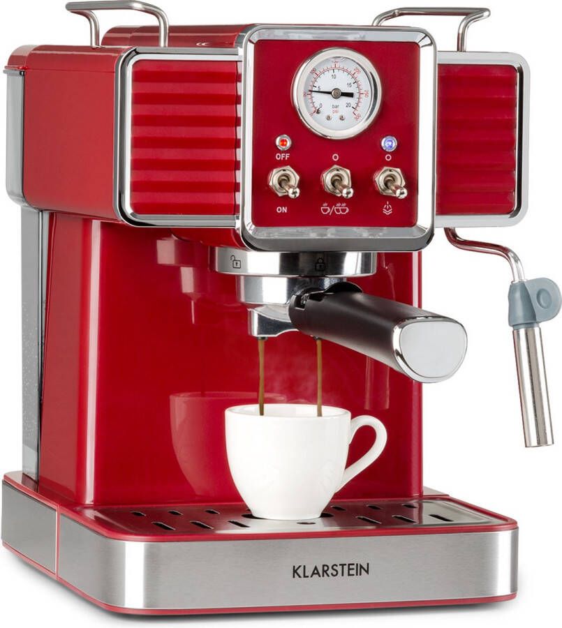 Klarstein Gusto Classico Espressomaker Volautomatische espressomachine 1350W 20 Bar 1 5L - Foto 1