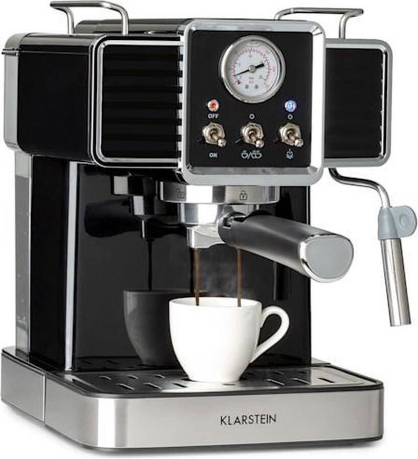 Klarstein Gusto Classico Espressomaker Volautomatische espressomachine 1350W 20 Bar 1 5L - Foto 1