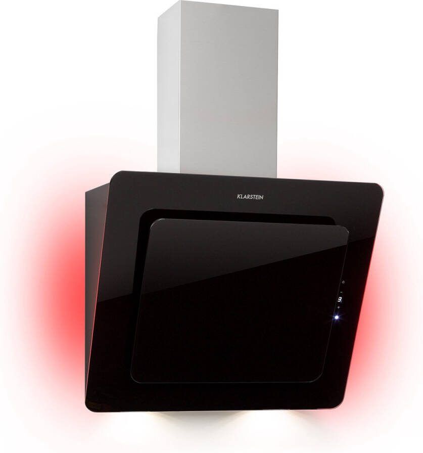 Klarstein Helena Dunstabzugshaube kopffrei Kopffreihaube Wandhaube met 595 m³ h RGB Ambiente Licht Umluft & Abluft LED Beleuchtung Touch Control 60 cm weiß – geschikt voor thuisfitness en sportschoolgebruik duurzame constructie eenvoudig te - Foto 2
