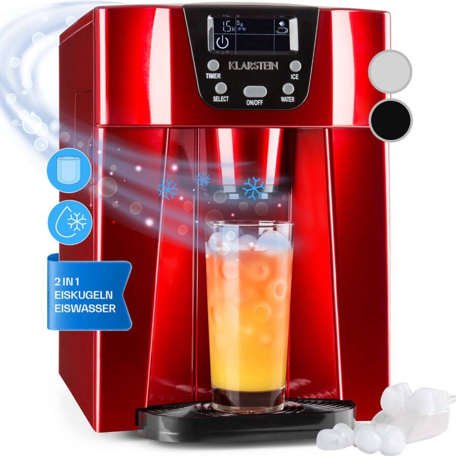 Klarstein Ice Volcano 2G ijsblokjesmachine LED 12kg per 24h 2 liter watertank Krachtige geluidsarme compressor - Foto 2