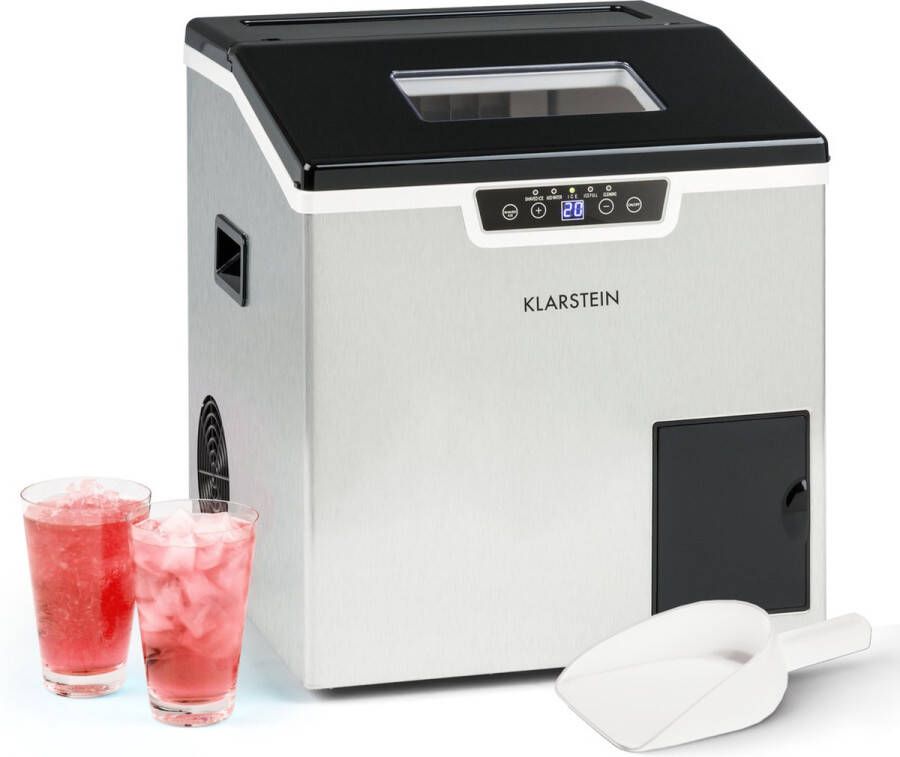 Klarstein Icefestival Cube industriële ijsblokjesmachine 20kg 24h – IJsblokmaker 400W IJsklontjesvak: 1 9 kg Watertank: 1 8 liter - Foto 2