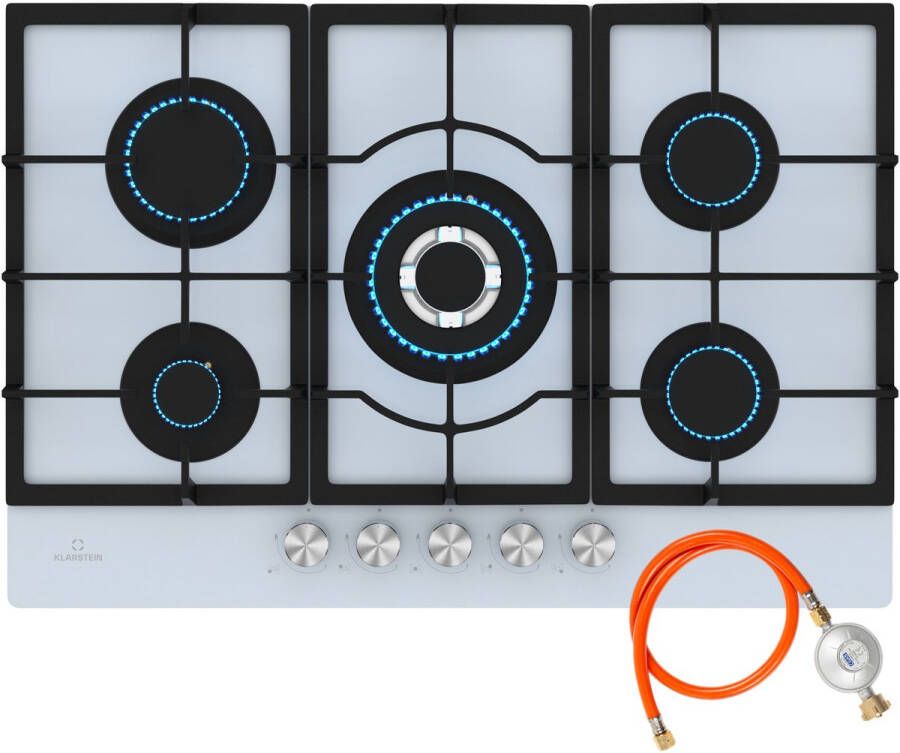 Klarstein Ignito 5-zone gaskookplaat 5 branders elektr. ontsteking
