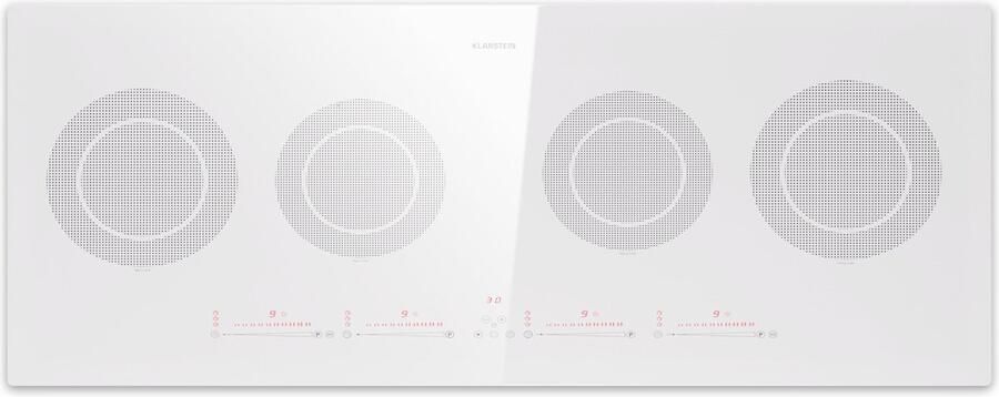 Klarstein Induktionskochfeld 5 Platten 90cm Glaskeramik Induktionskochfeld met 5 Kochfelder 11600W Induktionskochfeld Herd met Touch Control & Überhitzungsschutz Effizientes Glaskeramikkochfeld – geschikt voor thuisfitness en sportschoolgebruik - Foto 2
