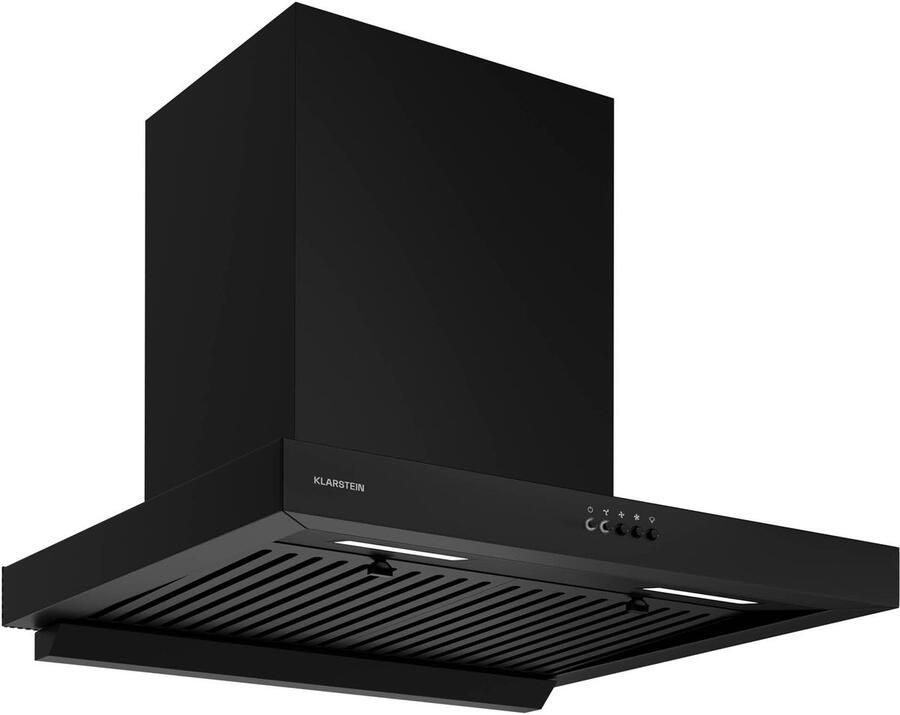 Klarstein AeroClean Dunstabzugshaube 60 cm Wandhaube Boost Modus 721 m³ h A++ Energieeffizienz LED Beleuchtung 3800 4200 K Drucktasten Schwarz Abluft & Umluft – geschikt voor thuisfitness en sportschoolgebruik duurzame constructie eenvoudig t - Foto 2