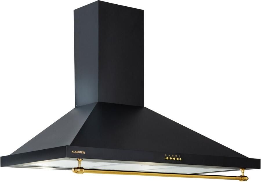 Klarstein Dunstabzugshaube 90cm Abluft Dunstabzugshaube met RGB LEDs Leistungsstarke Abzugshaube Leise 591 5 m³ h Luftstrom Wandhaube met Aluminium Fettfilter & 3 Leistungsstufen Dunstabzug 90 cm – geschikt voor thuisfitness en sportschoolgebrui