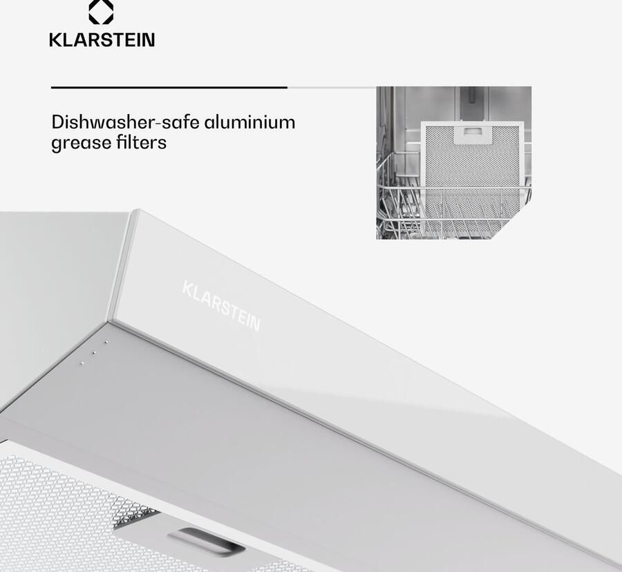 Klarstein Dunstabzugshaube Abluft Dunstabzugshaube 90cm Dunstabzug met Filter Spülmaschinenfest LEDs & Touch Bedienfeld Leise Abzugshaube met 175 m³ h Luftstrom Effizienter Edelstahl Dunstabzug – geschikt voor thuisfitness en sportschoolgebruik