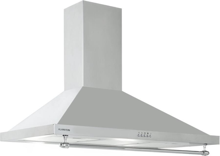 Klarstein Dunstabzugshaube 90cm Abluft Dunstabzugshaube met LEDs Leistungsstarke Abzugshaube Leise 591 5 m³ h Luftstrom Wandhaube met Aluminium Fettfilter & 3 Leistungsstufen Dunstabzug 90 cm – geschikt voor thuisfitness en sportschoolgebruik d