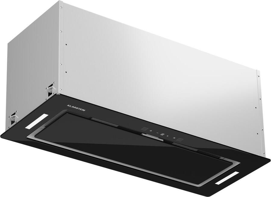 Klarstein afzuigkap afvoer circulatie afzuigkap met filter ledverlichting & touch controlepaneel rustige afzuigkap met 466 m³ h luchtstroom efficiënte rvs afzuigkap 75 cm voor Keuken Inbouw Recirculatie Vetfilter