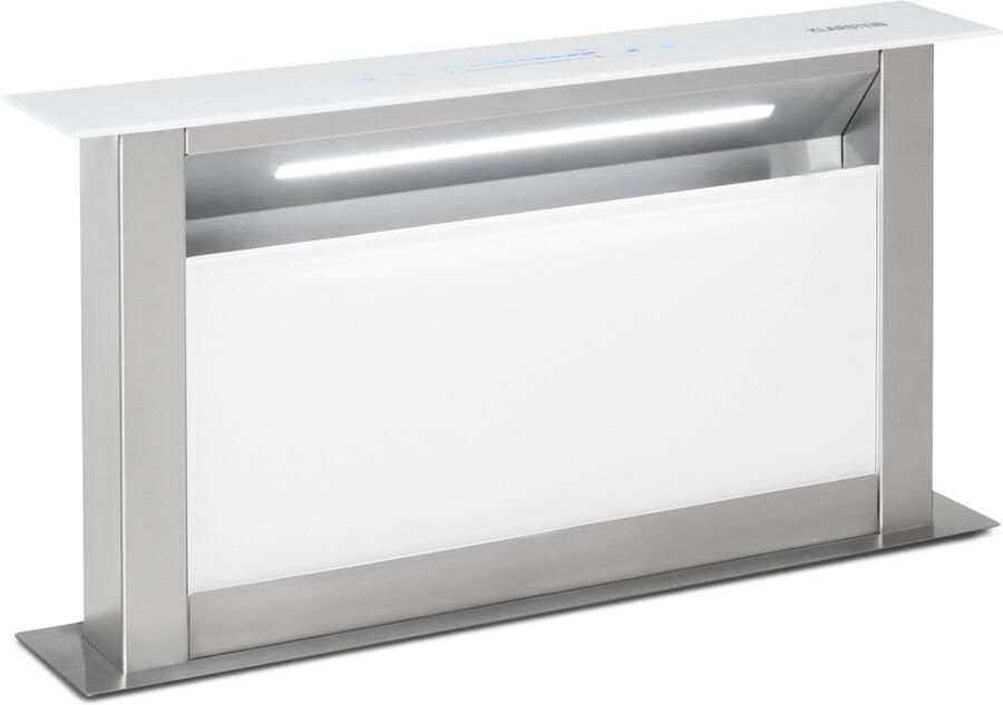 Klarstein Afzuigkap Athena 90 Schuine 90 cm Recirculatie 604 M³ H Roestvrij staal 576 m³ u Inbouw Touch Vetfilter RVS glas LED Dampkap Wasemkap Kookplaatafzuiging