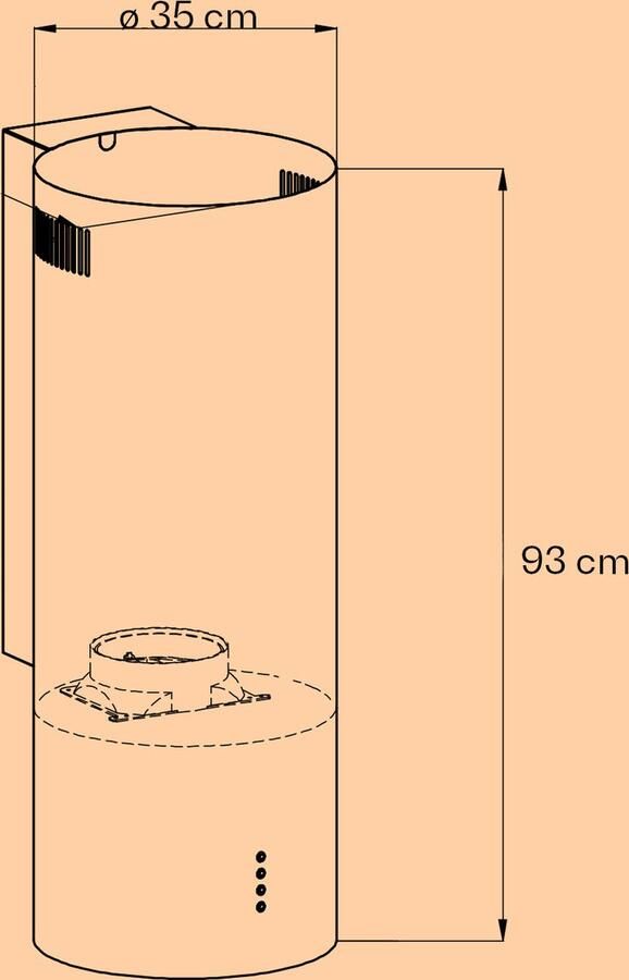 Klarstein Afzuigkap Barella 35 x 93 x 43 cm recirculatie 519 m³ h led actief koolfilter Wandafzuigkap voor Keuken Koolstoffilter Vetfilter RVS 3 Standen RVS Aluminium Dampkap Wasemkap Kookplaatafzuiging