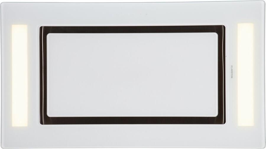 Klarstein Dunstabzugshaube Leiser Dunstabzug Dunstabzugshaube Unterbau Dunstabzugshaube met Filter Dunstabzugshaube Einbau Abzugshaube 90cm 230W 620 m³ h Abluft Umluft Dunstabzugshaube Weiß – geschikt voor thuisfitness en sportschoolgebruik