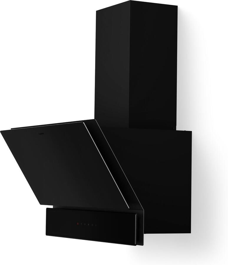 Klarstein Afzuigkap Velaire schuine 60 cm 820 m³ u boost A++ energieklasse touchbediening ledverlichting stil vaatwasmachinebestendig filter afzuigkap met afvoer of recirculatie zwart voor Keuken Afzuiging Dampkap - Foto 6