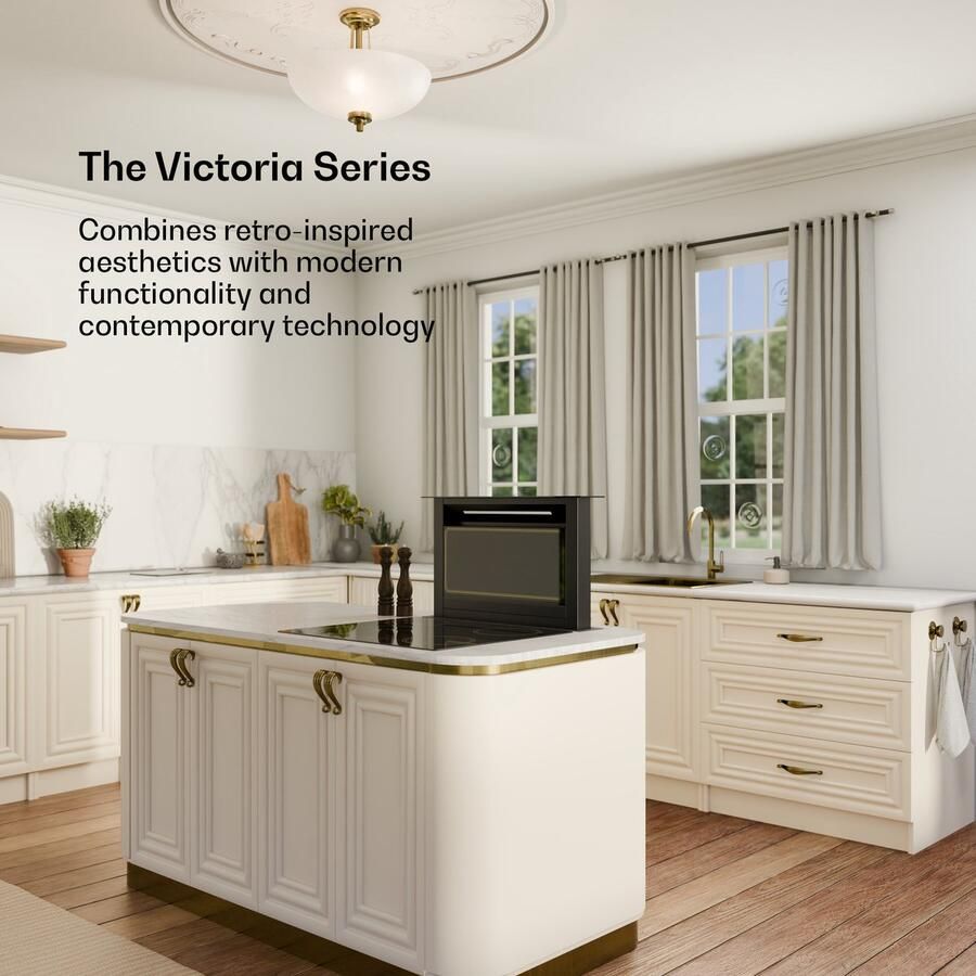 Klarstein Afzuigkap Victoria Downdraft Energieklasse A++ 713 8 m³ u Luchtstroom Superstil 52 dB Touchscreen Vaatwasserbestendige Filters LED-Verlichting Zwart 120W voor Keuken Vetfilter Aluminium Dampkap Wasemkap