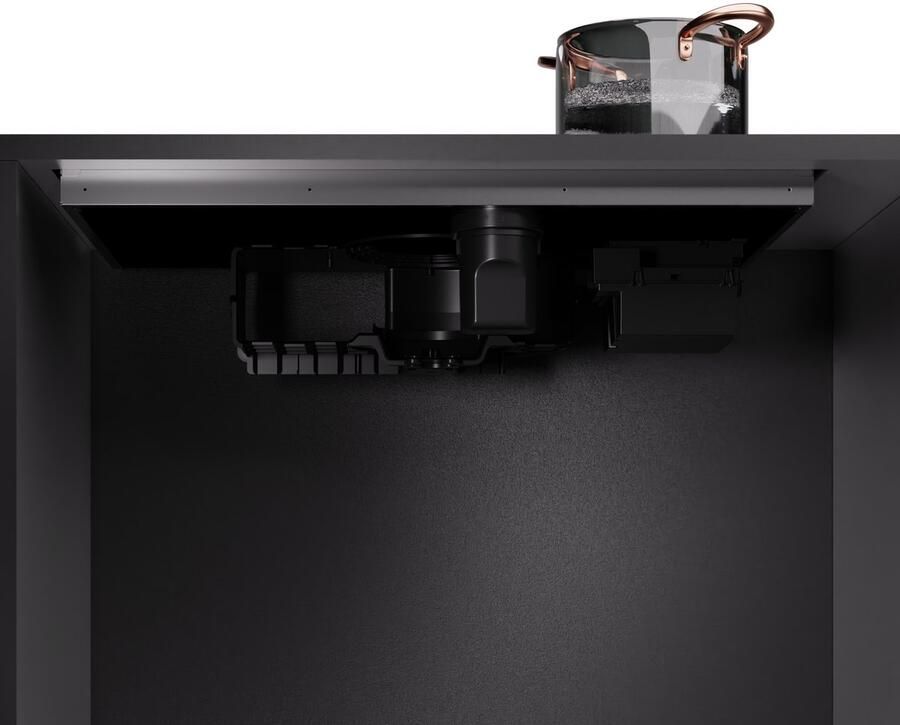 Klarstein AirJet Induktionskochfeld Mit Dunstabzug 12 kW Boost 750 m³ h A++ Effizienz 9 Stufen Leise 58 dB Touch Bedienfeld Bridge Connect Aktivkohlefilter Schwarz – geschikt voor thuisfitness en sportschoolgebruik duurzame constructie eenv - Foto 3