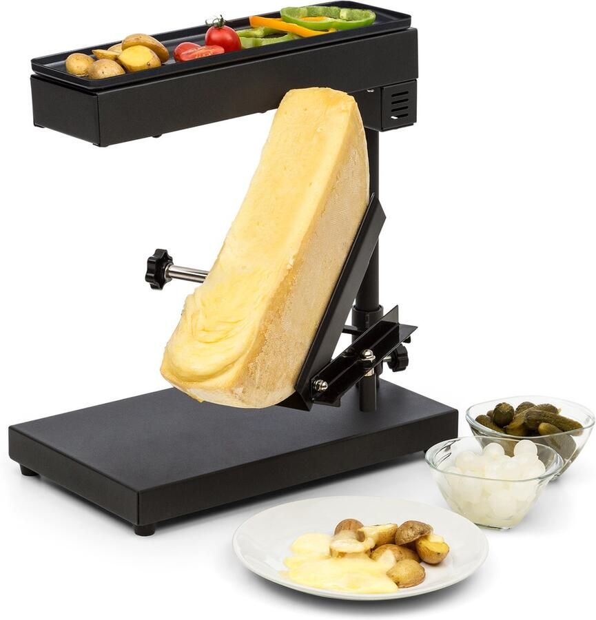 Klarstein Appenzell Peak raclette met grill 1000W Thermostaatschakelaar Zwart