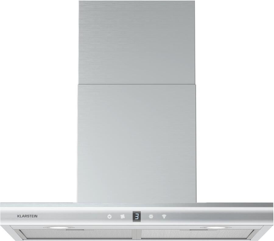 Klarstein Auriana Dunstabzugshaube 60 cm Wandhaube 700 m³ h Luftdurchsatz A+ Energieeffizienz WLAN & Touch Steuerung LED Beleuchtung 6000 K 110 W Motor Schwarz Abluft & Aktivkohlefilter – geschikt voor thuisfitness en sportschoolgebruik duurz - Foto 2