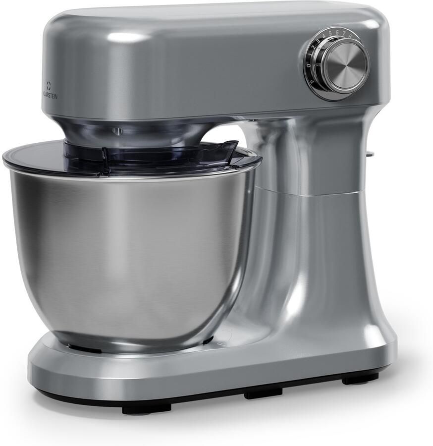 Klarstein Bella Evo 1500W keukenrobot – 5L roestvrijstalen kom 12 snelheden planetaire mixfunctie pulsefunctie deeghaak klopper & garde keukenrobot voor bakken zilver - Foto 2