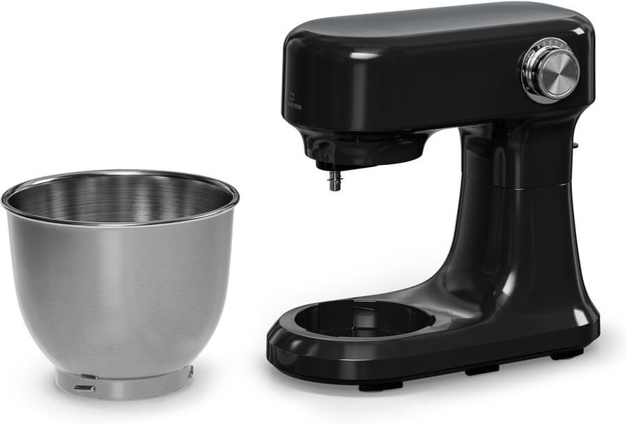 Klarstein Bella Evo 1500W keukenrobot – 5L roestvrijstalen kom 12 snelheden planetaire mixfunctie pulsefunctie deeghaak klopper en garde keukenrobot voor bakken zwart - Foto 7