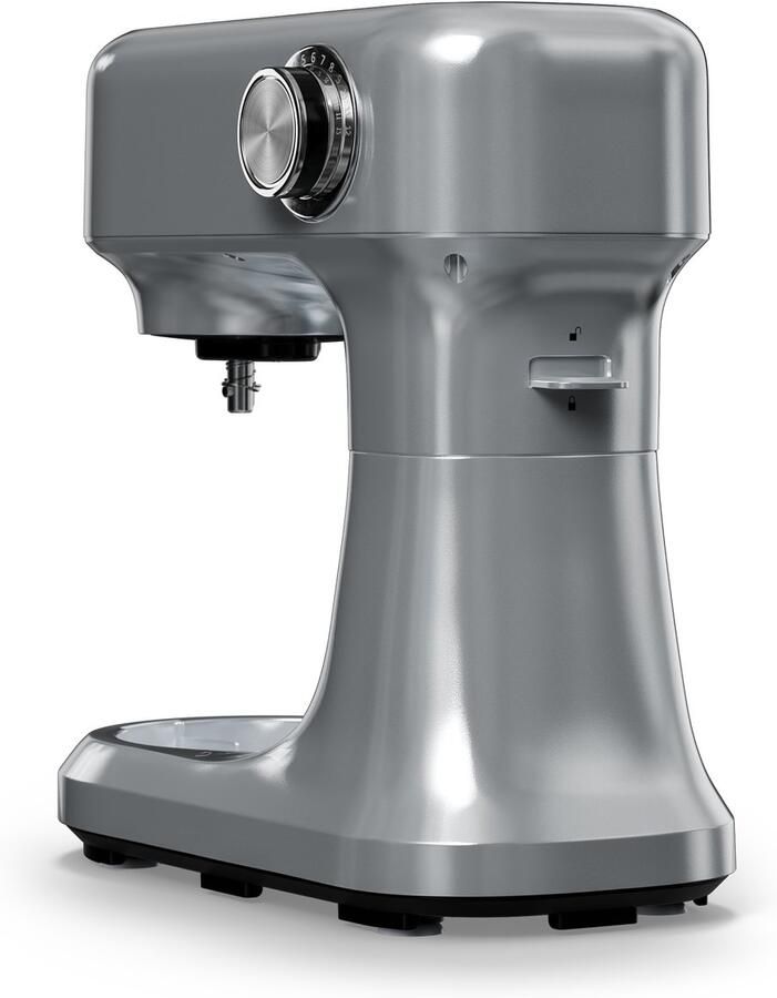 Klarstein Bella Evo 1500W keukenrobot – 5L roestvrijstalen kom 12 snelheden planetaire mixfunctie pulsefunctie deeghaak klopper & garde keukenrobot voor bakken zilver - Foto 7