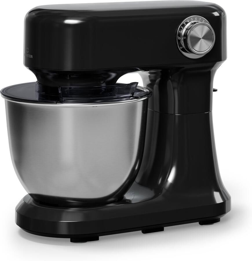 Klarstein Bella Evo 1500W keukenrobot – 5L roestvrijstalen kom 12 snelheden planetaire mixfunctie pulsefunctie deeghaak klopper en garde keukenrobot voor bakken zwart - Foto 4