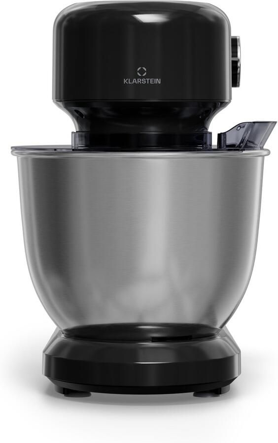 Klarstein Bella Evo 1500W keukenrobot – 5L roestvrijstalen kom 12 snelheden planetaire mixfunctie pulsefunctie deeghaak klopper en garde keukenrobot voor bakken zwart - Foto 11