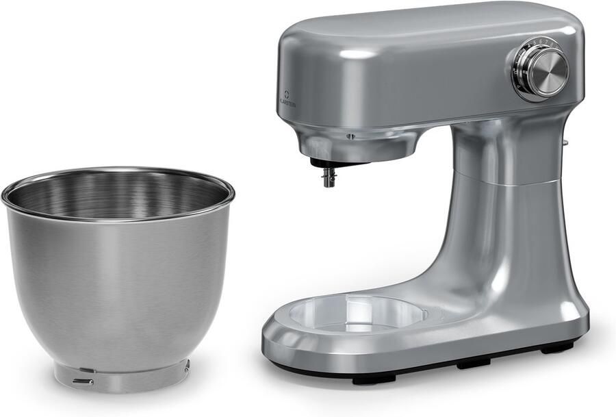 Klarstein Bella Evo 1500W keukenrobot – 5L roestvrijstalen kom 12 snelheden planetaire mixfunctie pulsefunctie deeghaak klopper & garde keukenrobot voor bakken zilver - Foto 9