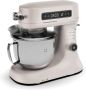 Klarstein Chiara Keukenmachine 1600W 5 Liter Roestvrijstalen kom 12 Snelheden LCD Touch Display ≤72 dB Vaatwasmachinebestendige patisserie set Gegoten aluminium behuizing Zandkleur - Thumbnail 2