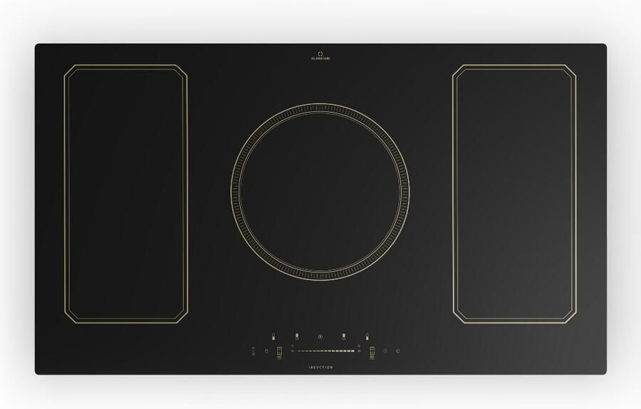 Klarstein Induktionskochfeld Glaskeramik Kochfeld Induktionskochfeld met 5 Platten Einbau Induktionskochfeld met Touch Display Digitalanzeige en Timer Funktion Schnelles Aufheizen 7200 W 240V – geschikt voor thuisfitness en sportschoolgebruik