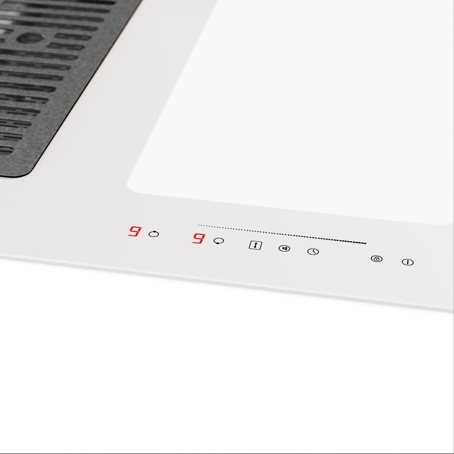 Klarstein Full House 77 Inductiekookplaat Down Air Systeem 77 cm Wit - Foto 2