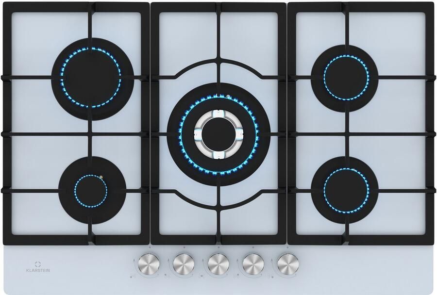 Klarstein Ignito 5-zone gaskookplaat 5 branders elektr. ontsteking