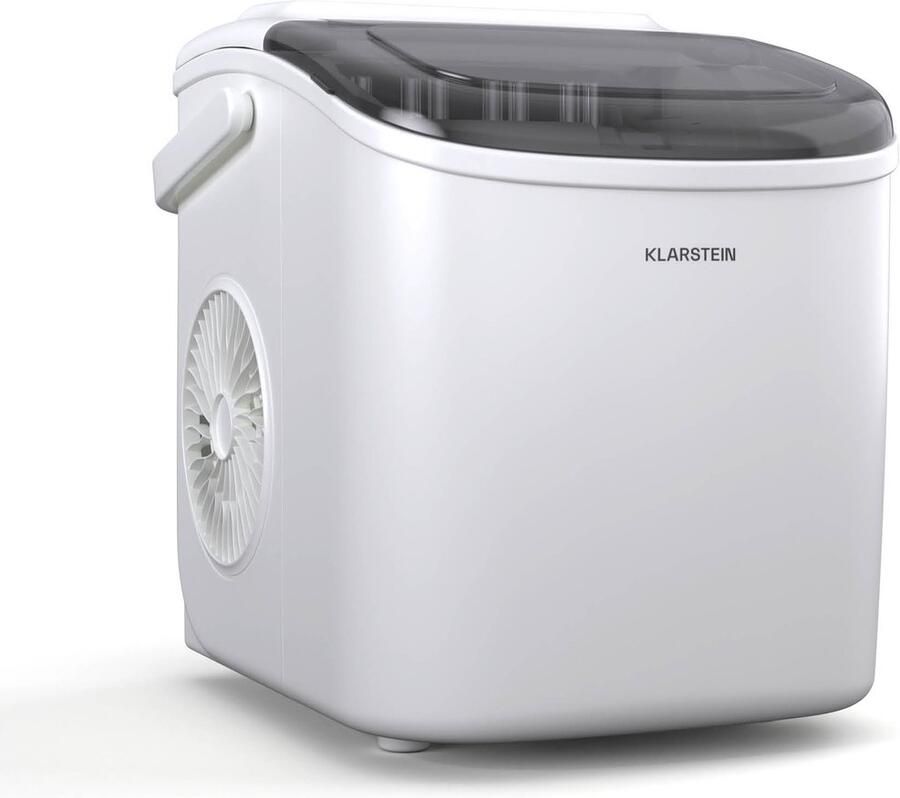 Klarstein ijsblokjesmachine 12 kg 24 uur 2 maten 1 3 liter watertank LED-display transparant deksel draagbaar ijsblokjesmachine voor feestjes tuinfeesten voor Bar IJsschep Mobiel Ice Maker Ice Cube Maker IJsmaker
