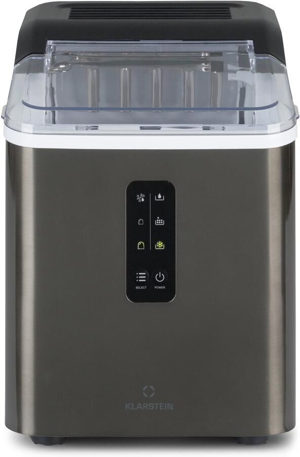 Klarstein Albaron Supreme ijsblokjesmachine ijsblokjesmaker 12 kg 24 uur bullet ijs: 2 formaten ietijd: 9 minuten watertank: 1 5 liter rvs behuizing LC display zelfreinigend bevat geen BPA ijsblokjesmachine Ice Maker - Foto 3