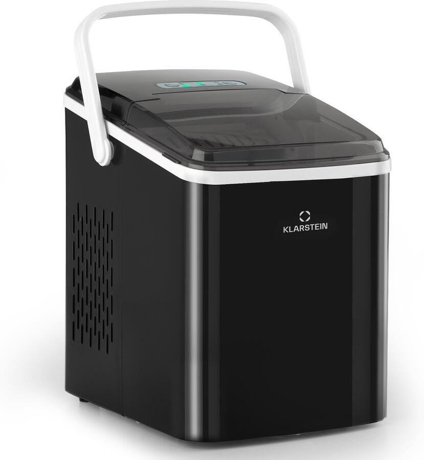 Klarstein IJsblokjesmachine Arctic Porter bullet-ijs 12kg 24h rvs IJsblokjesmaker voor Bar voor Thuis Touch IJsschep voor Tuin Ice Maker Ice Cube Maker IJsmaker Eismaschine voor Feest voor Horeca