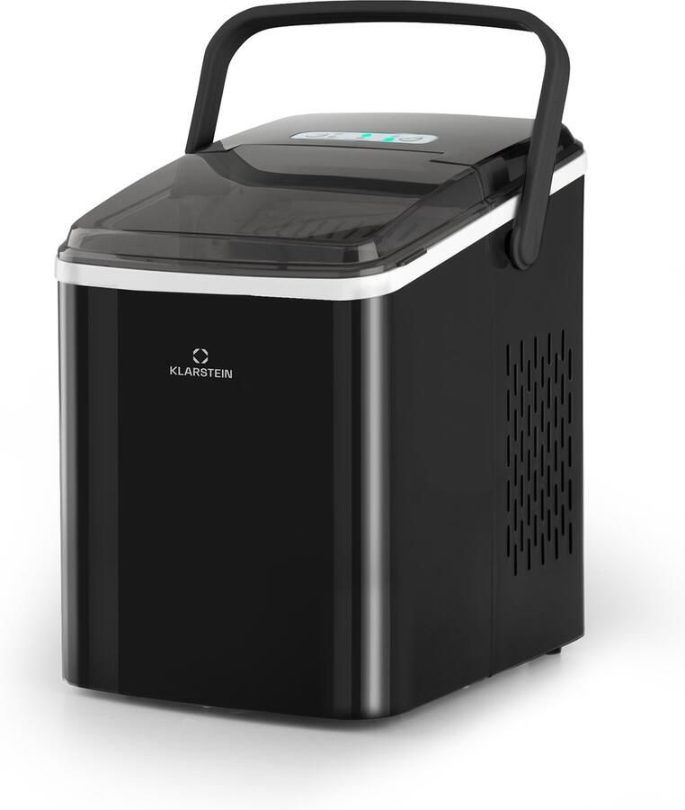 Klarstein IJsblokjesmachine Arctic Porter bullet-ijs 12kg 24h rvs IJsblokjesmaker voor Bar voor Thuis Touch IJsschep voor Tuin Ice Maker Ice Cube Maker IJsmaker Eismaschine voor Feest voor Horeca