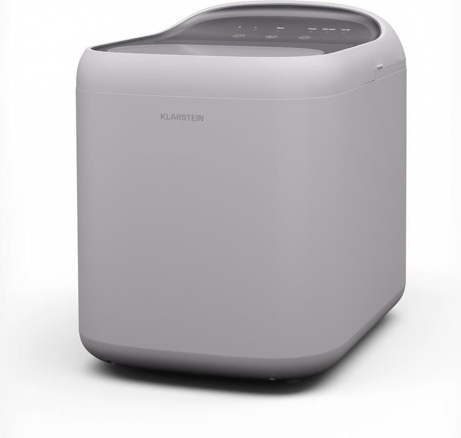 Klarstein IJsblokjesmachine Sparkice 2 modi Automatische reiniging 15 kg per 24 uur Wit IJsblokjesmaker IJsmachine voor Bar voor Thuis Touch LED IJsschep Snel voor Keuken Ice Maker Ice Cube Maker IJsmaker