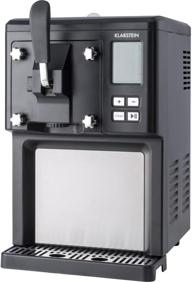 Klarstein Sweet Sundae IJsmachine met Compressor – 1 5L Ice Cream Maker met Zelfkoelende Compressor Doseersysteem 3 uur Koelfunctie Automatische Reiniging RVS Design voor Softijs Gelato en Sorbet 200W Zwart - Foto 2