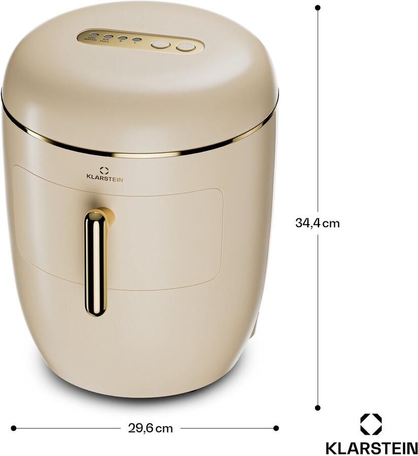 Klarstein ijsblokjesmachine voor thuis camping horeca snelle mini ijsblokjesmachine klein professionele ijsmachine voor grote & kleine ijsblokjes zelfreinigend 2 3 L watertank 15 kg ijs in 24 uur voor Bar voor Feest IJsschep