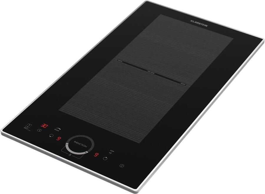 Klarstein Inductiekookplaat 2 Platen Inbouw Inductiekookplaat Met 2 Kookplaten 3500 Watt Inductiekookplaat Met Aanraakscherm & Timer Efficiënte Elektrische Inductiekookplaat Zwart - Foto 11