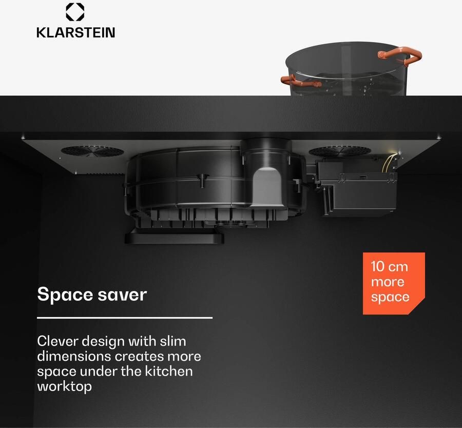 Klarstein AirJet FlexPro Induktionskochfeld Mit Dunstabzug A++ Effizienz 750 m³ h Luftstrom 14 kW Leistung 4 Flexzonen Leise 58 dB Touch Steuerung Weiß – geschikt voor thuisfitness en sportschoolgebruik duurzame constructie eenvoudig te monte