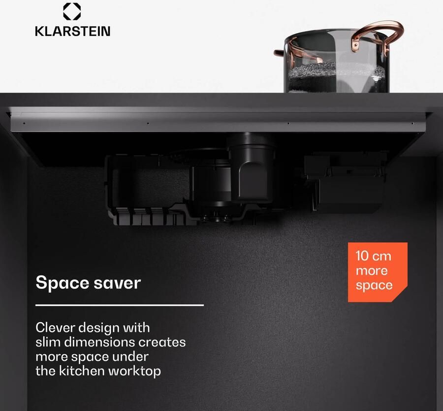 Klarstein AirJet Induktionskochfeld Mit Dunstabzug 12 kW Boost 750 m³ h A++ Effizienz 9 Stufen Touch Bedienfeld Leise 58 dB Bridge Connect Aluminium & Aktivkohlefilter Schwarz – geschikt voor thuisfitness en sportschoolgebruik duurzame const