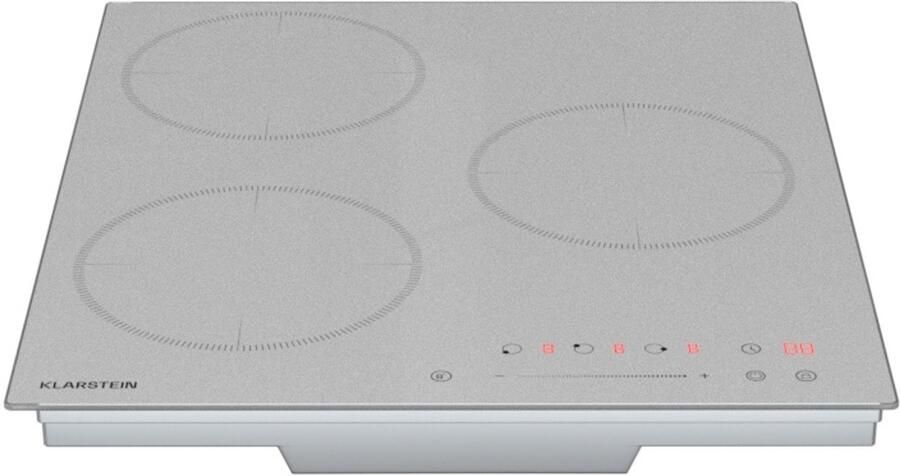 Klarstein Inductiekookplaat Delicatessa 3 Zonen inbouw Induktionskochplatte 6600W met Boostern Slider touchbediening Timer & kinderbeveiliging wit compact 45cm design 3 Zones voor Keuken Kinderslot Restwarmte-Indicator - Foto 6