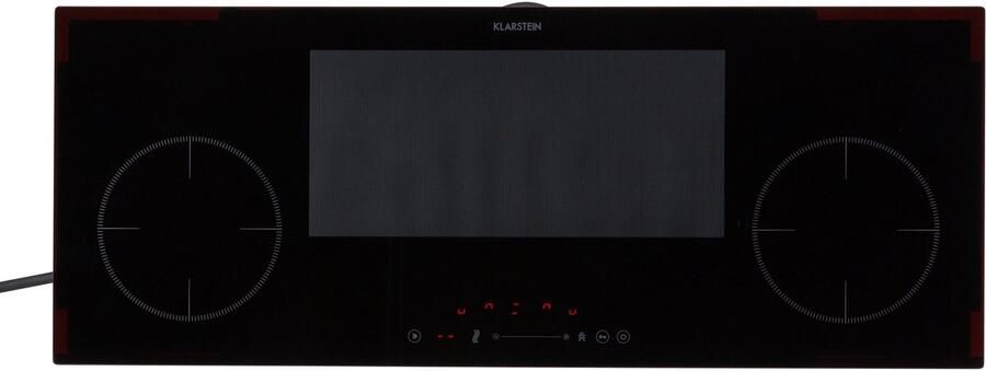 Klarstein Delicatessa 90 Slim Inductie Kookplaat Inbouw 4 Kookzones Touch Bedieningspaneel 9 Standen 7000W Gemakkelijke Bediening Overhittingsbescherming Kinderbeveiliging Flexibele Kookplaten Kookvelden Van 18cm Zwart - Foto 6