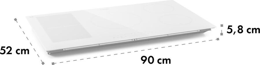 Klarstein Induktionskochfeld Glaskeramik Kochfeld Induktionskochfeld met 5 Platten Einbau Induktionskochfeld met Touch Display Digitalanzeige en Timer Funktion Schnelles Aufheizen 9000 Watt – geschikt voor thuisfitness en sportschoolgebruik du - Foto 4